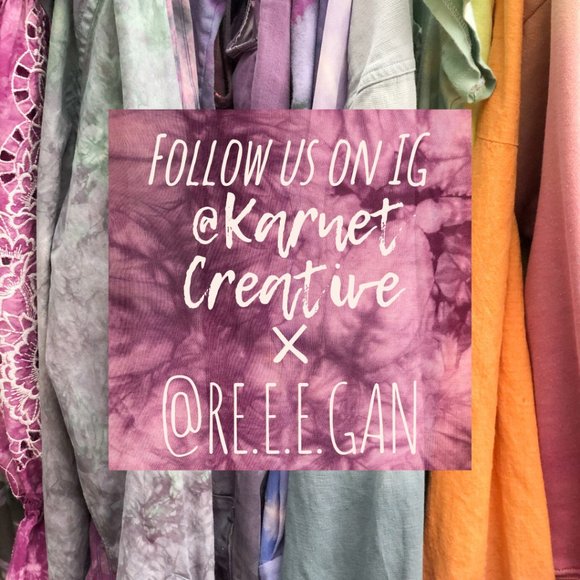 SOLD Tie Dyed Green Purple Long Button up Shirt L - Picture 8 of 8